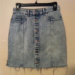 Divided Blue Denim Mini Skirt